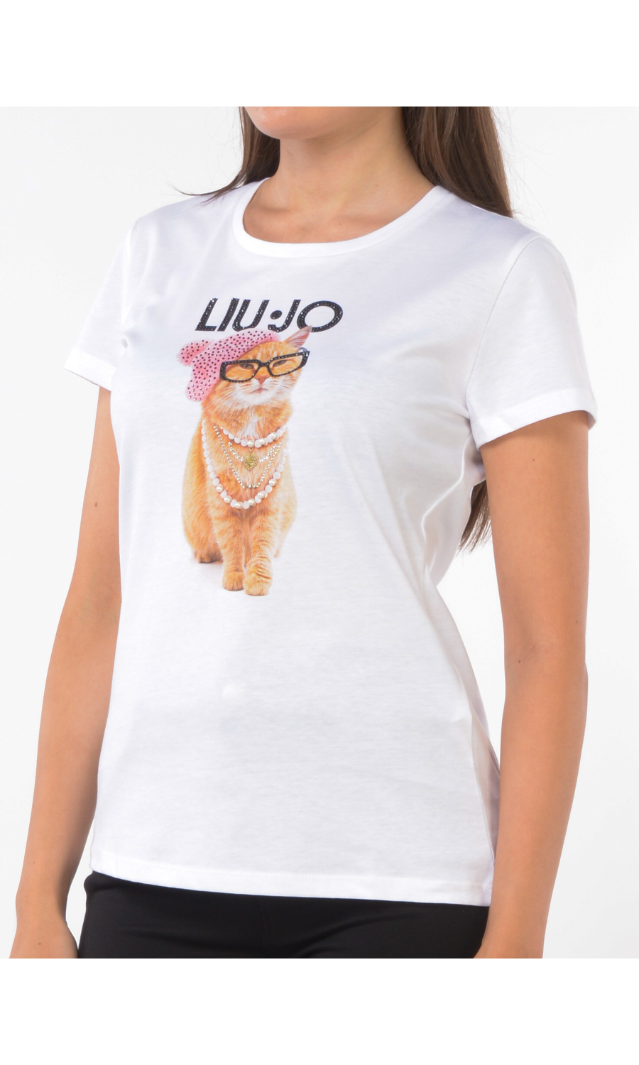 t Shirt da donna Liu Jo con stampa e strass