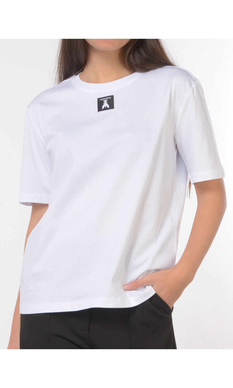 t Shirt da donna Patrizia Pepe a girocollo con logo