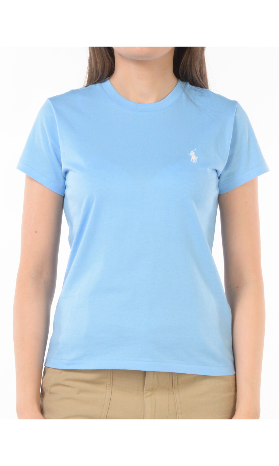 t Shirt da donna Ralph Lauren a girocollo con logo