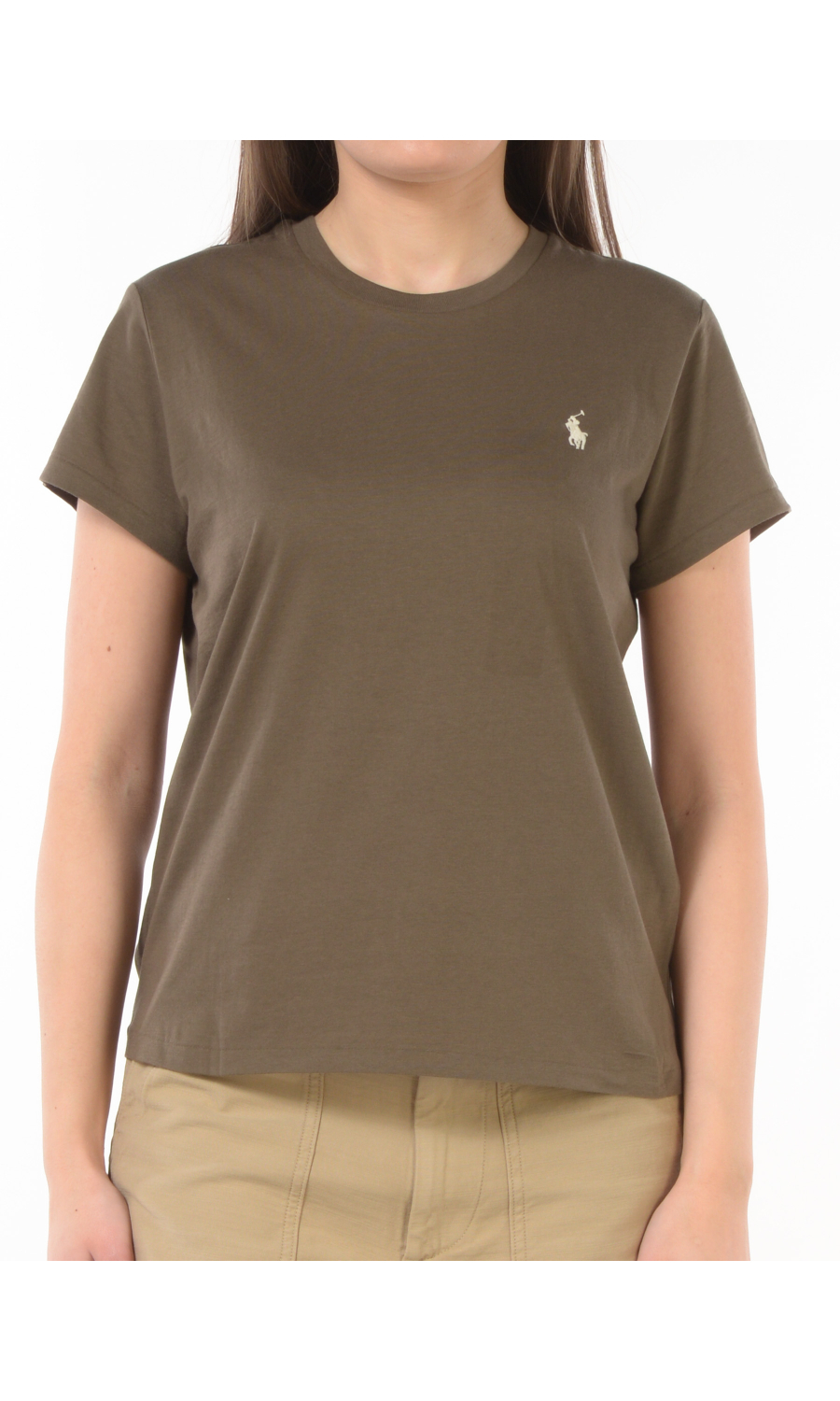 t Shirt da donna Ralph Lauren a girocollo con logo