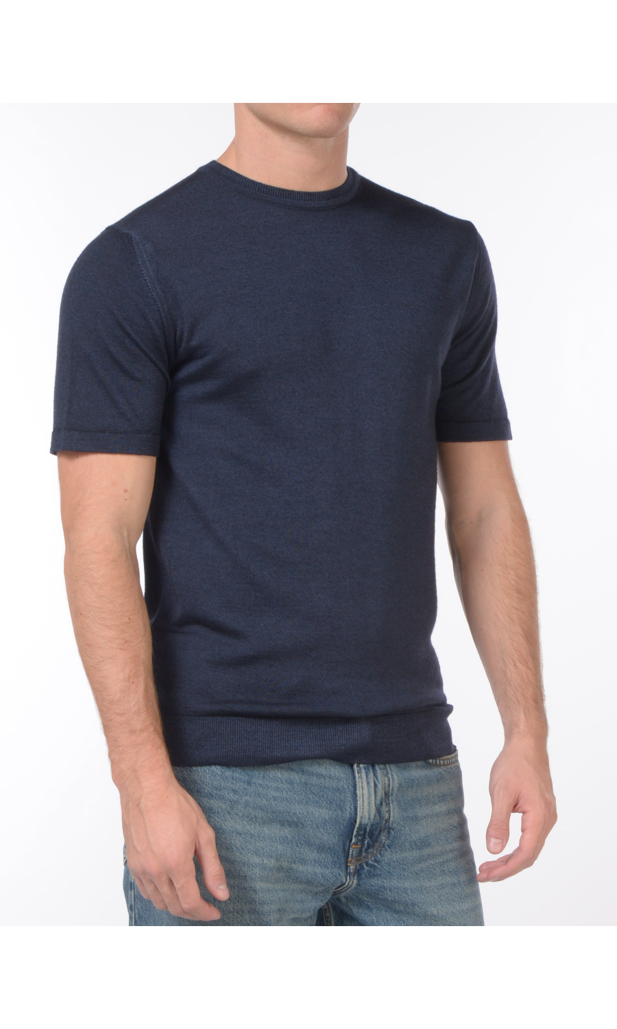 t Shirt da uomo Daniele Fiesoli girocollo lana pettinata