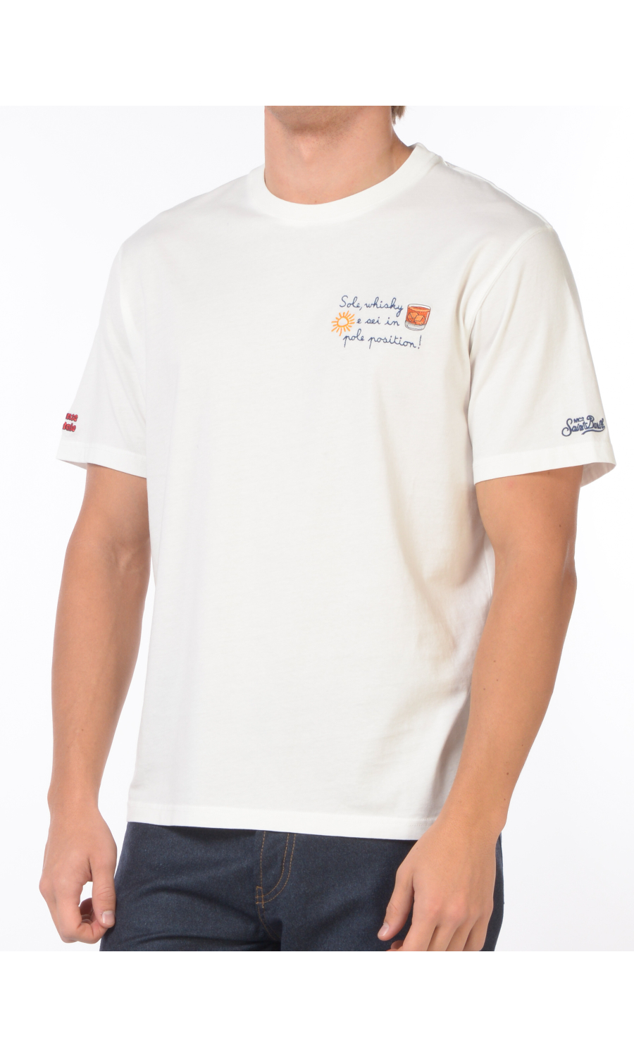 t Shirt da uomo Mc2 Saint Barth sole whisky