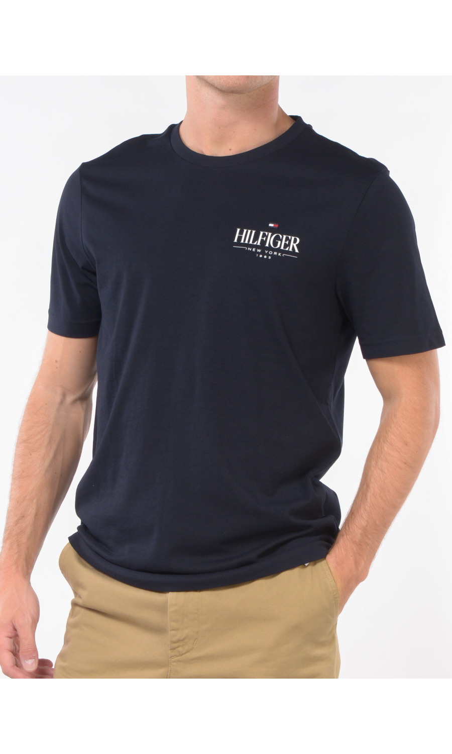 t Shirt da uomo Tommy Hilfiger girocollo con logo