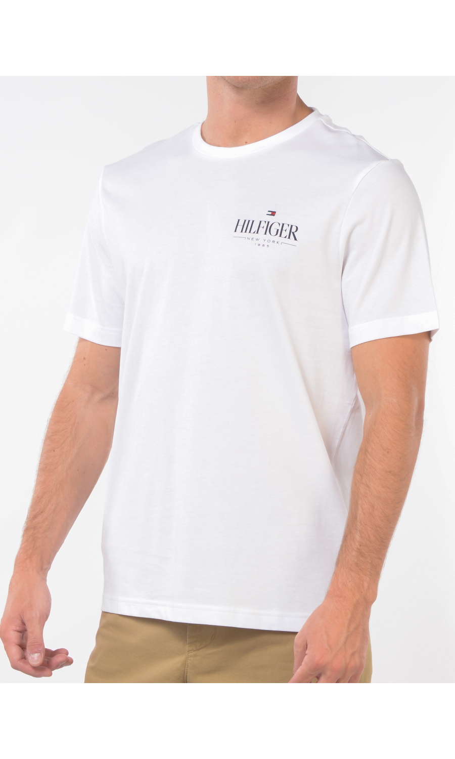 t Shirt da uomo Tommy Hilfiger girocollo con logo