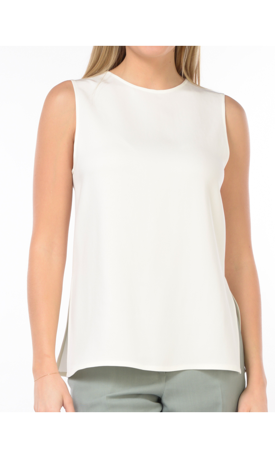 top da donna Seventy in tessuto tecnico con spacchi