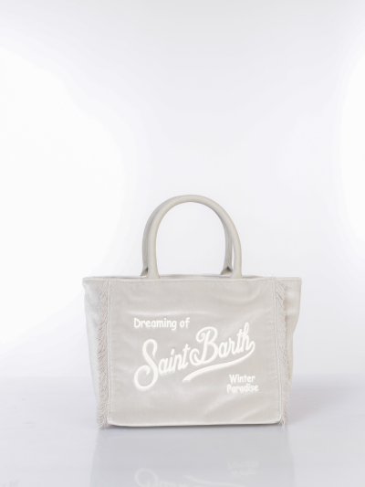borsa a mano da donna Mc2 Saint Barth Medium effetto velluto cangiante