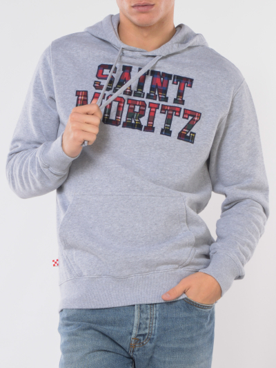 felpa da uomo Mc2 Saint Barth con cappuccio maxi logo
