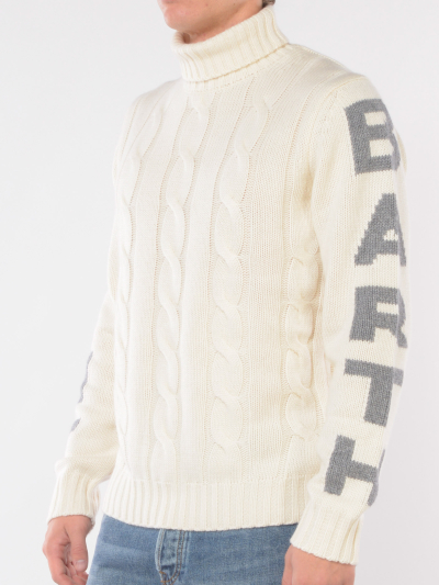maglia da uomo Mc2 Saint Barth dolcevita maxi logo