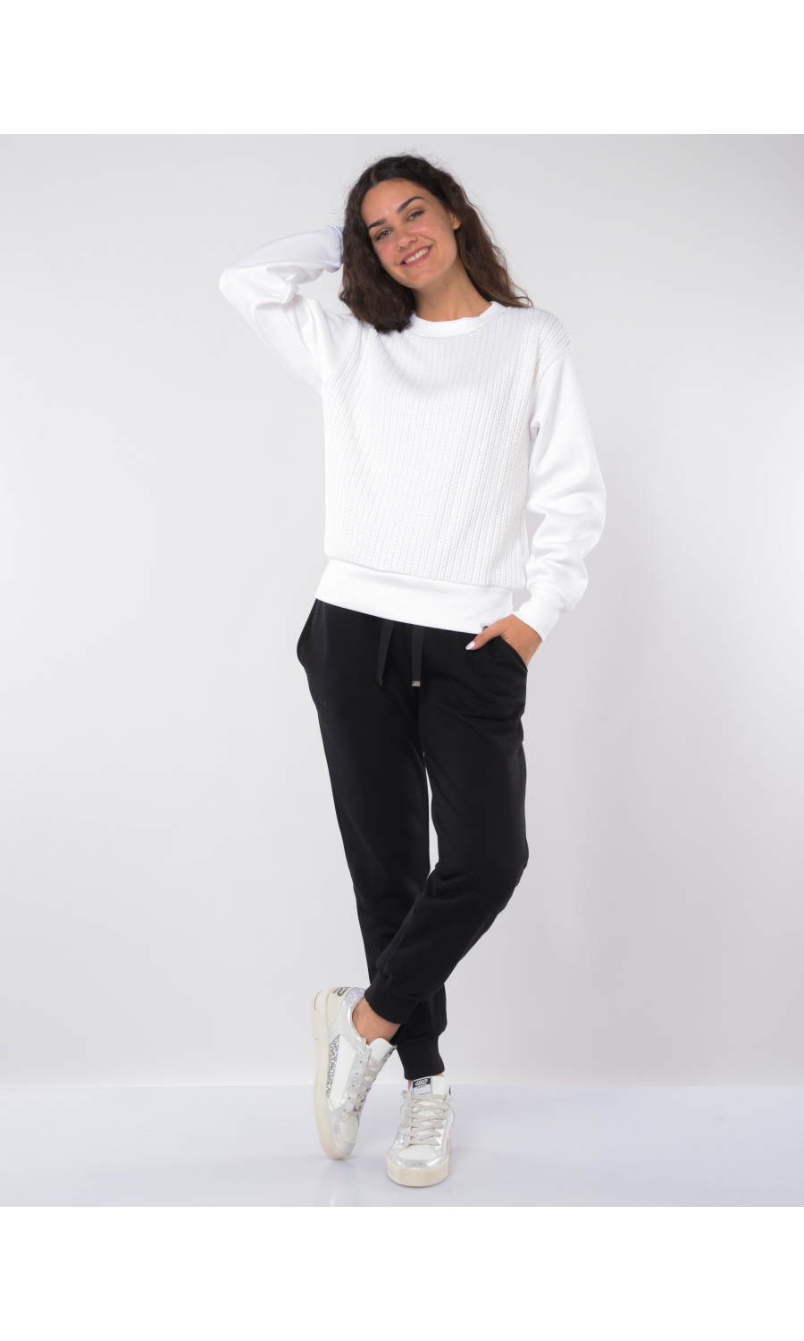 Maglione da donna Colmar girocollo a trecce 